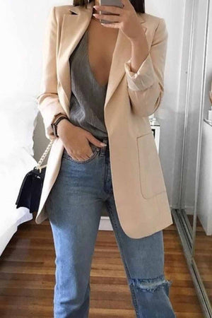 solelytrend Stylish Suit with Pocket Outerwear(4 Colors)