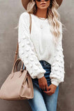 solelytrend Cute Solid Color Knitted Crew Neck Sweater