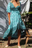 solelytrend Bohemian Printed Midi Dress(3 colors)