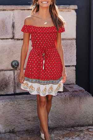 solelytrend Bohemian Short Sleeve Dress(3 Colors)