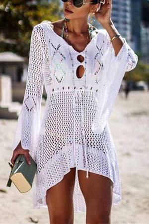 solelytrend Hollow Knitted Beach Cover-up(4 Colors)