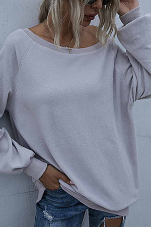 solelytrend Loose Padded Round Neck Top