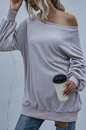 solelytrend Loose Padded Round Neck Top
