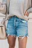solelytrend Casual Bibbed Jeans Shorts