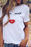 solelytrend Colorful Round Neck Print T-shirt