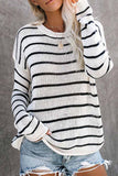 solelytrend Loose grid Round Neck Sweater