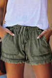 solelytrend Adjustable Tassel Pockets Design Denim Shorts(3 Colors)